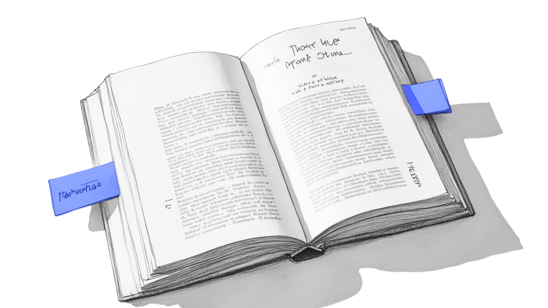 A stack of open books with marked pages, waiting to be read — gentle companions for curious minds and slow mornings.