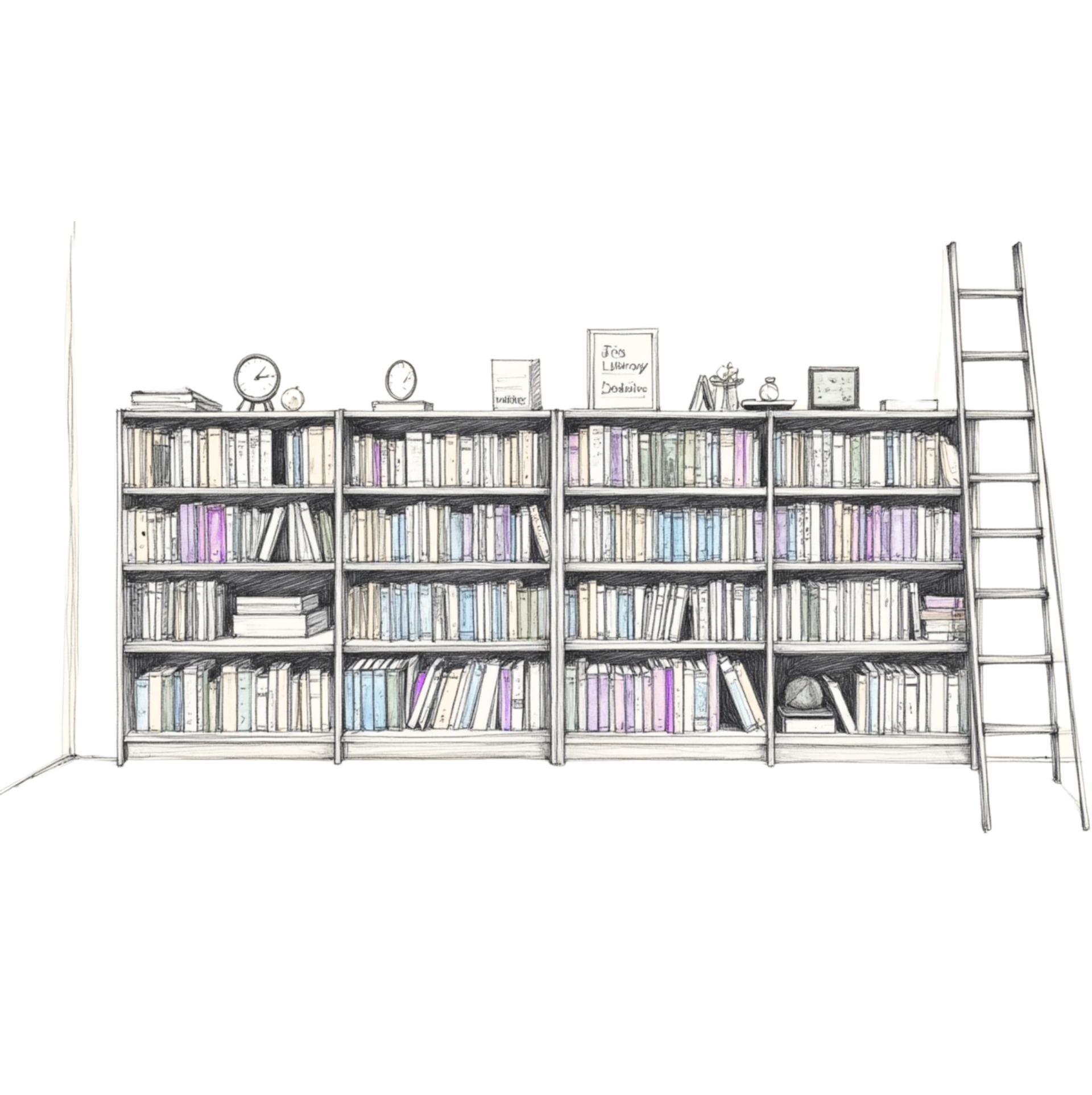 An endless shelf of zines and books, each spine a quiet voice waiting to be heard — a reminder that your story, too, belongs in the library of resilience.