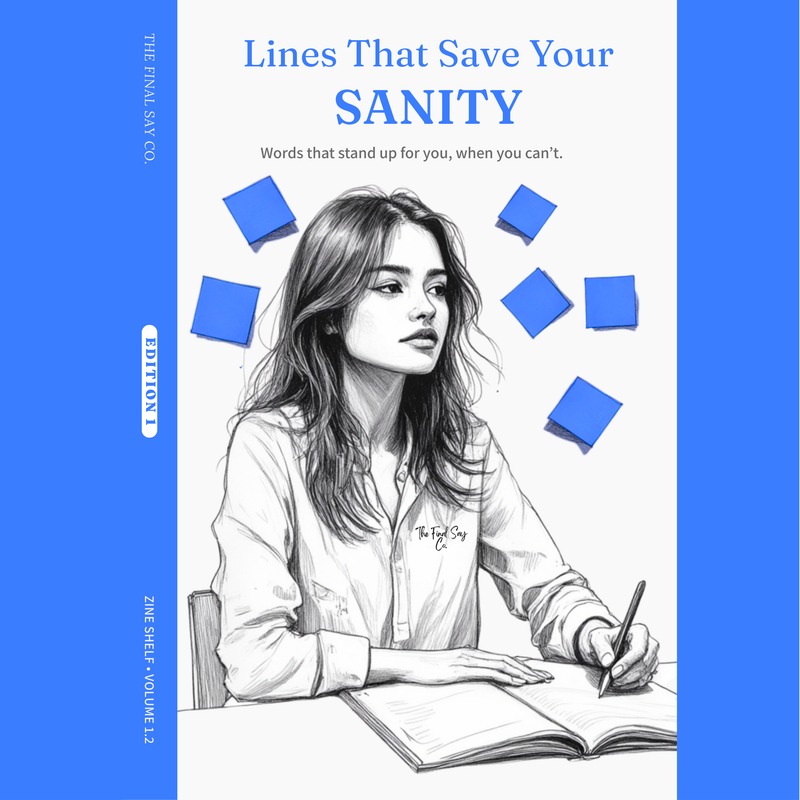 Zine 1.2 — Lines That Save Your Sanity